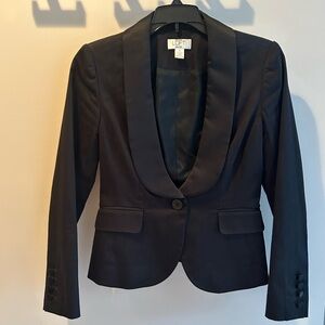 LOFT Women's Elegant Black Suit Jacket
